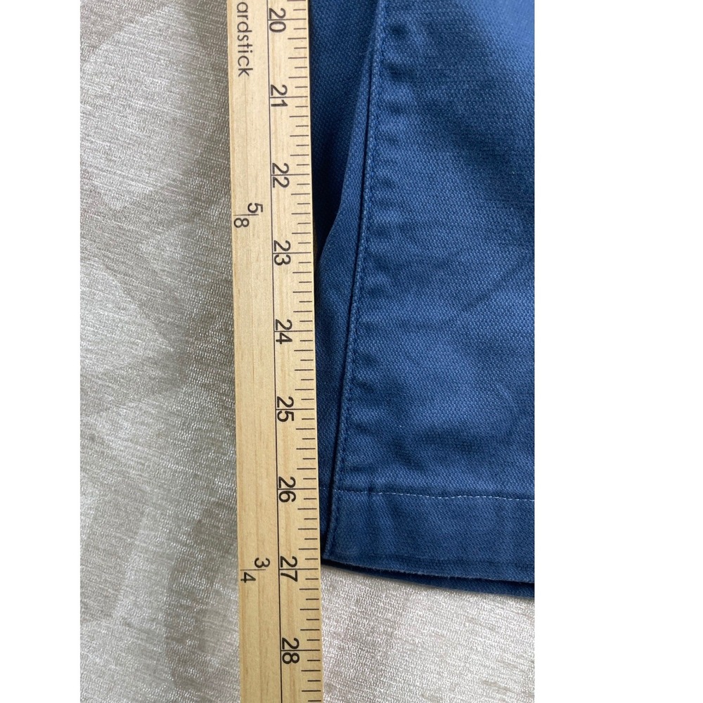 L.L. Bean Classic Fit Women 4 Regular Navy Blue Cargo Utility Pants Stretch - Picture 4 of 8